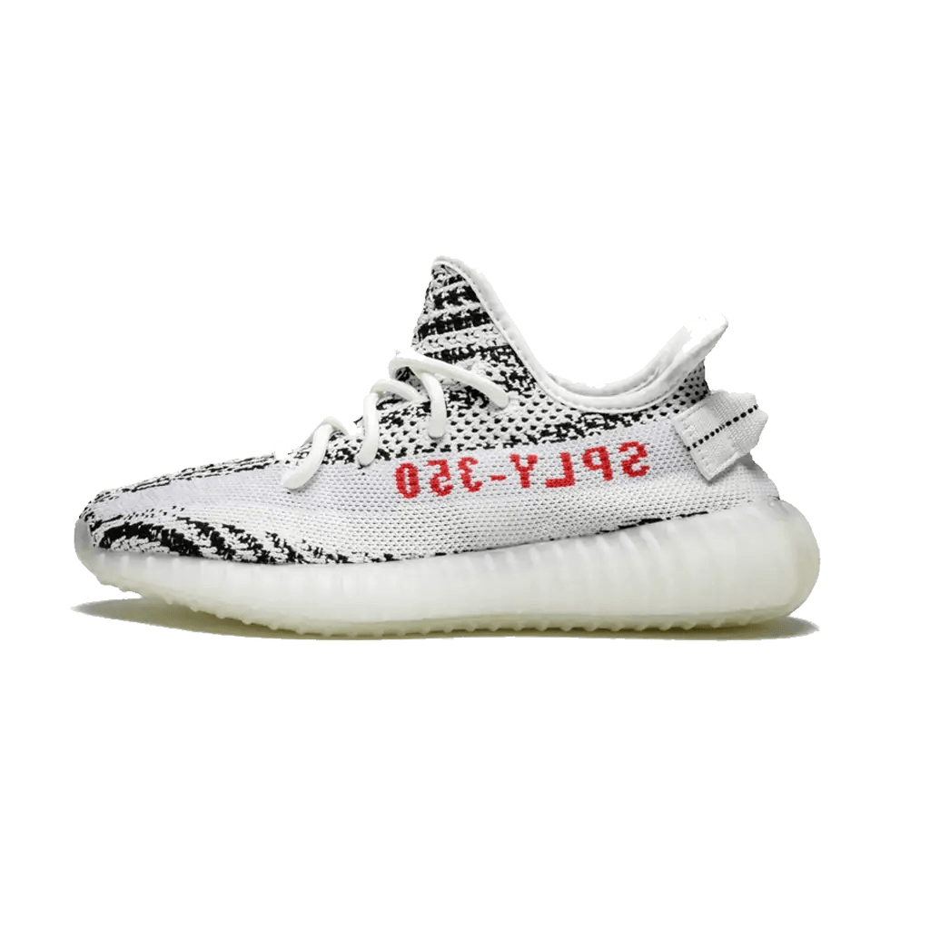 Zebra white sale yeezys