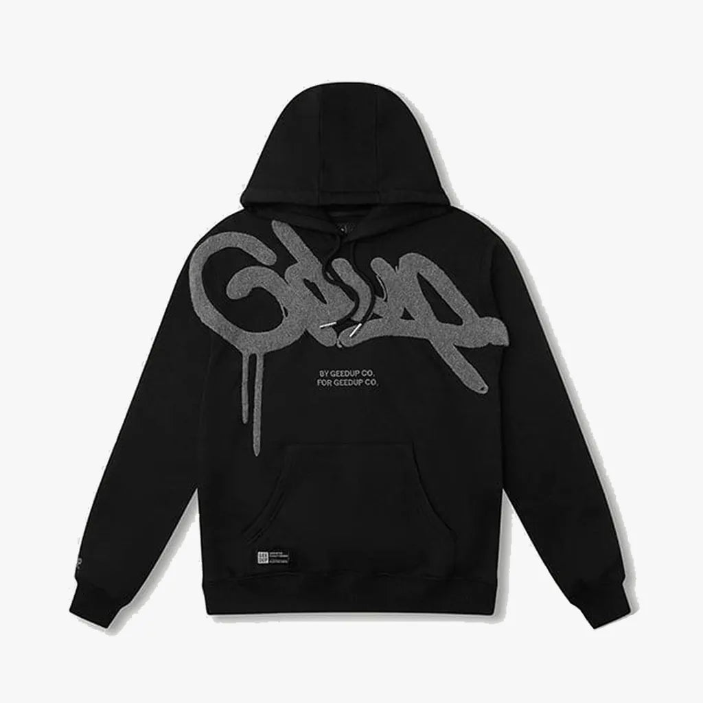 Geedup Handstyle Hoodie Black Grey