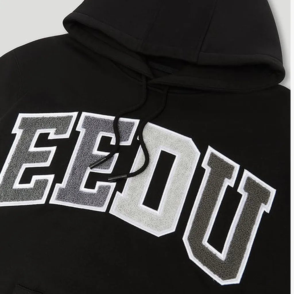 Geedup Team Logo Hoodie Black Grey Monochrome - LUXSUPPLY