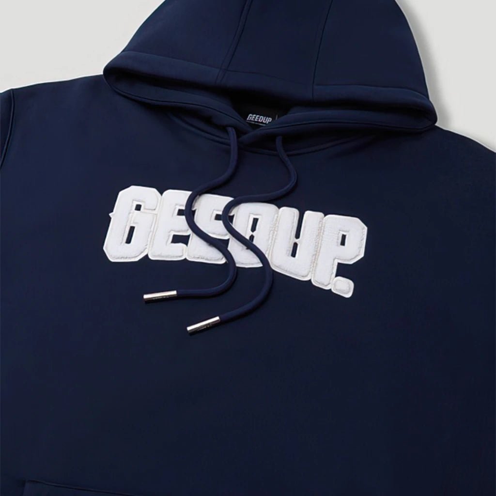 Geedup Play For Keeps Hoodie Navy White - -LUXSUPPLY
